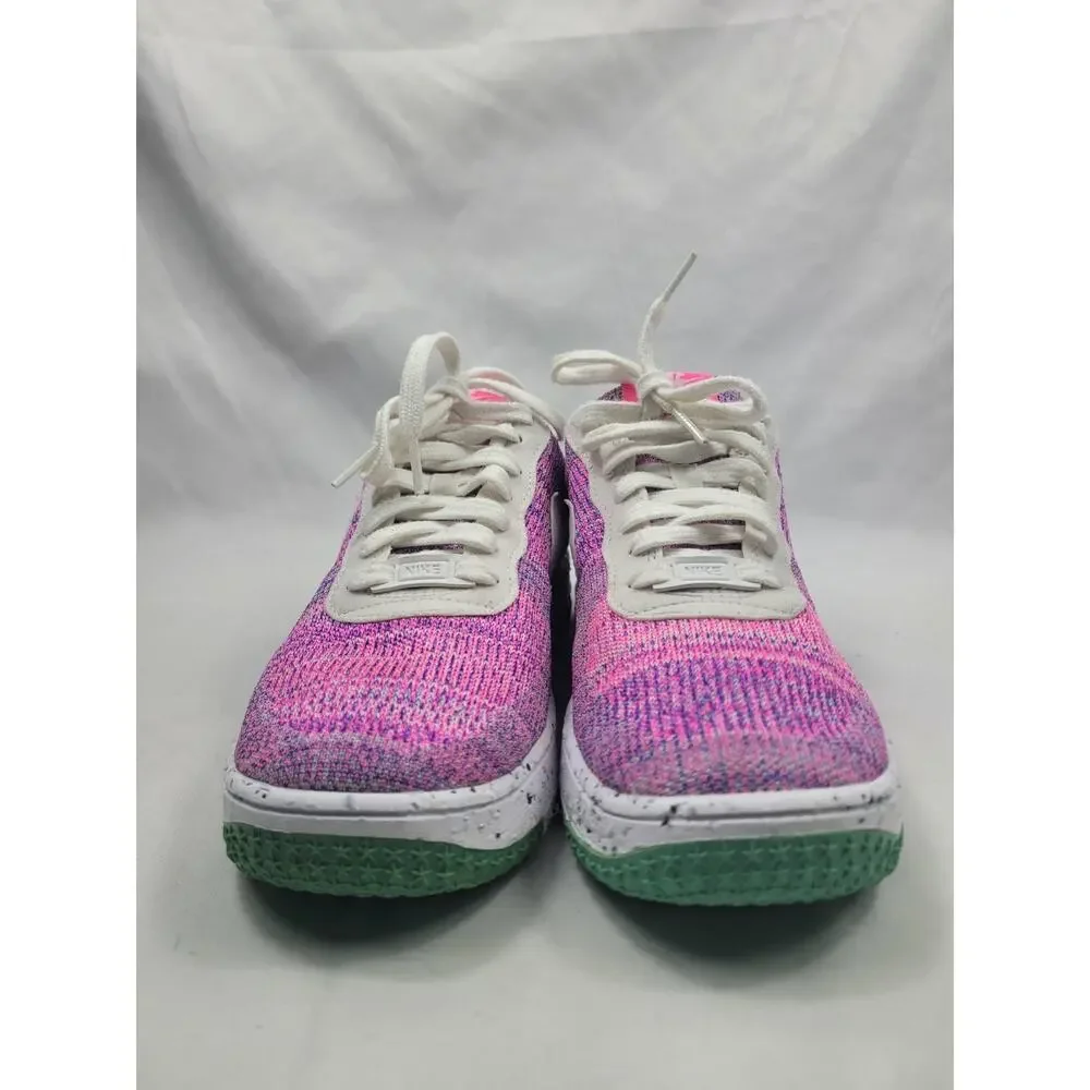 Nike Women's AF1 Air Force 1 Crater Flyknit Fuchsia Pink Blast Sneakers US 8.5
